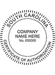CERTAUTH-SC - Certificate of Authorization - South Carolina<br>CERTAUTH-SC