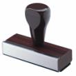 Customize this wood handle rubber stamp with names and title stamps, check stamps for pay to the order of, Attention, and many more.  This is to be used with a stamp pad and it's sold separately.