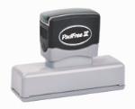 FRAGILE, DO NOT BEND, RECEIVED, PURCHASE ORDER... these are a few of the suitable choices for this rectagular stamp.  Pad Free means no stamp pads necessary.  Easy to reink.  Fast delivery.