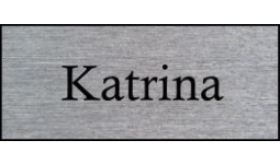 Add your name and title to our custom name badges. Choice of size, font style and badge color. Fast and Easy