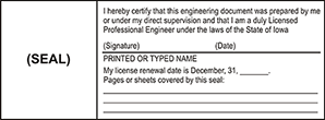 Engineer+Stamp+-+Iowa%3cbr%3eENG2-IA